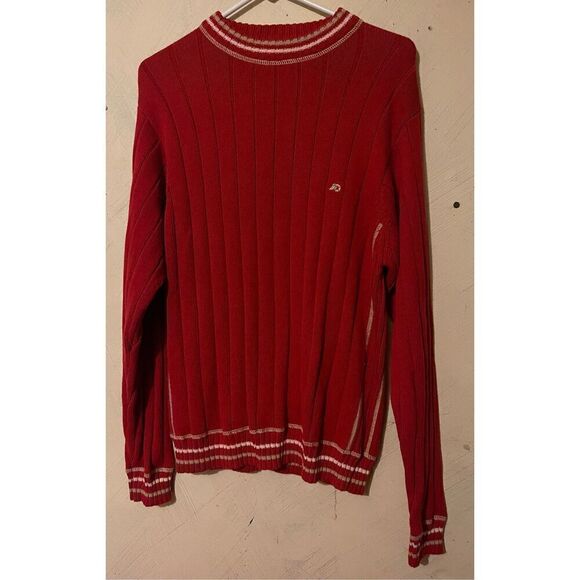 Vintage Pendleton Woolen Mills Red Striped Ribbed Sweater M made in Japan Ram lo - Picture 1 of 7